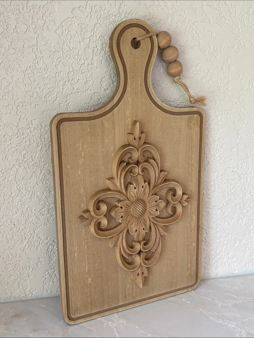 Hobby Lobby Wooden Wall Plaque in Natural Brown